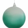 TheHolidayBarn.com Jim Marvin Frosted Glass Teal Ball Ornaments
