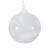 Winward Jim Marvin Ivory Beaded Art Glass Ornaments, Set Of 2