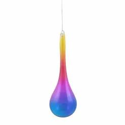 TheHolidayBarn.com Jim Marvin Rainbow Teardrop Ornaments, Set Of 2