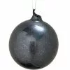 TheHolidayBarn.com Jim Marvin Silver Black Glass Ornaments New!