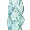 TheHolidayBarn.com Jim Marvin Twisted Glass Icicle Ornaments, Light Blue Green