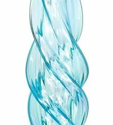 TheHolidayBarn.com Jim Marvin Ornaments Jim Marvin Twisted Glass Icicle Ornaments, Turquoise Blue