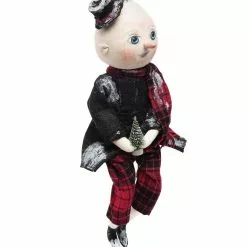 Joe Spencer New! Basil Ornament Head Snowman