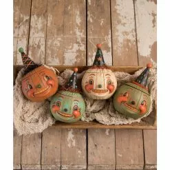 Bethany Lowe Jackie Teal-o-ween Pumpkin Container Halloween