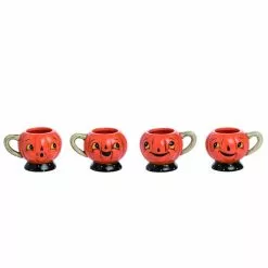 TheHolidayBarn.com Jack-O-Lantern Cups, Johanna Parker New!
