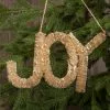 Ragon House Joy Ornament / Sign, Natural Bottle Brush