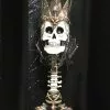 New! Katherine's Collection Skeleton King Candle Holder