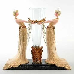 Art Deco Ladies Vase By Katherine's Collection New!