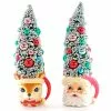 New! Katherine's Collection Retro Christmas Tree Mugs