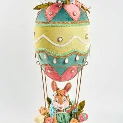 Katherine's Collection New! Up, Up And Away Balloon With Bunny Rabbit