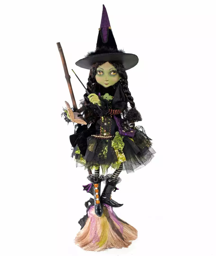 Katherine's Collection Witch On Broom New! 3 Katherine's Collection Witch On Broom New!