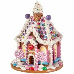 Raz Lighted Gingerbread House With Sweets New!