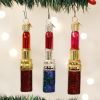 Old World Christmas Lipstick Ornaments