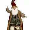 Mark Roberts Santa Down The Chimney With Dog - 38" Tall 2 Mark Roberts Santa Down The Chimney With Dog - 38" Tall