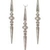 Bethany Lowe Large Mercury Glass Icicle Finial Ornaments - 13.5"