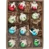 Bethany Lowe New! Merry & Bright Frosted Top Ball Ornaments