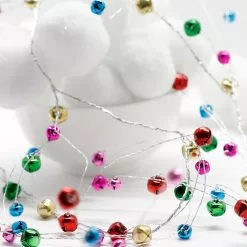Winward Colorful Mini Jingle Bell Garland
