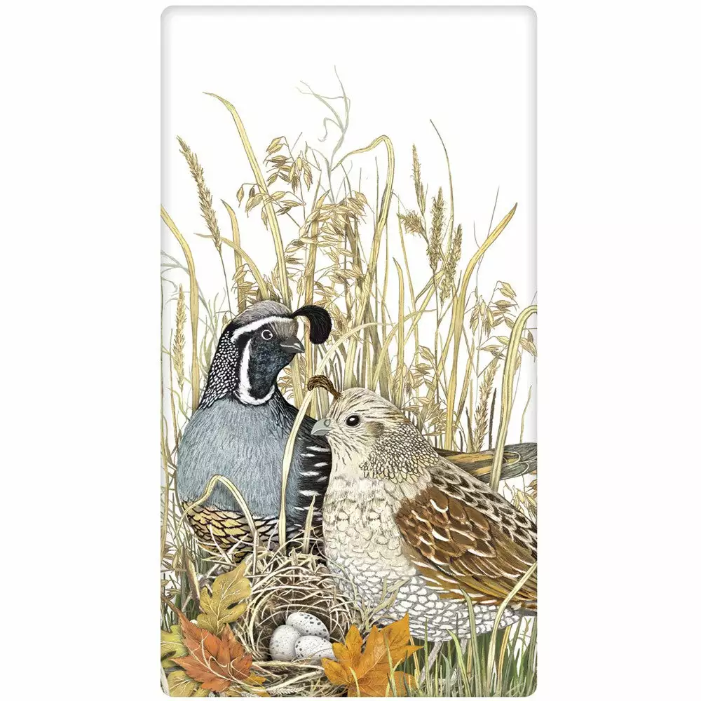 Mary Lake-Thompson Nesting Quails Towel 3 Mary Lake-Thompson Nesting Quails Towel