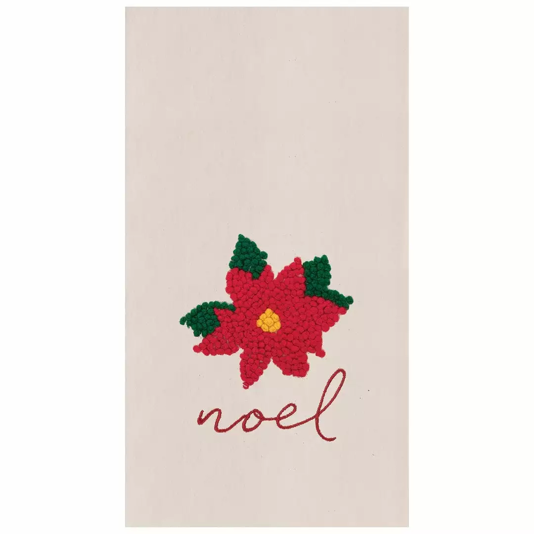 TheHolidayBarn.com Noel Poinsettia Flour Sack Kitchen Towel New! 3 TheHolidayBarn.com Noel Poinsettia Flour Sack Kitchen Towel New!