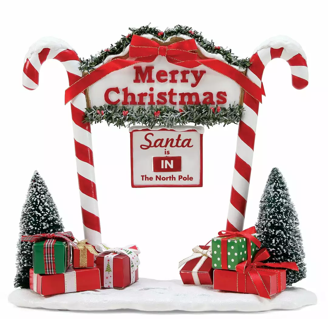 TheHolidayBarn.com North Pole Candy Cane Entrance New! 3 TheHolidayBarn.com North Pole Candy Cane Entrance New!
