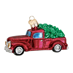 Old World Christmas Old Truck With Tree Ornament