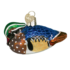 Old World Christmas Wood Duck Ornament