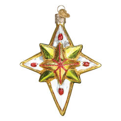 Old World Christmas Luminous Star Glass Ornament