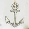 The Holiday Barn Recycled Paper Anchor Ornament Silver