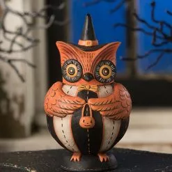 Bethany Lowe New! Owlster Hoots Spooks Jar