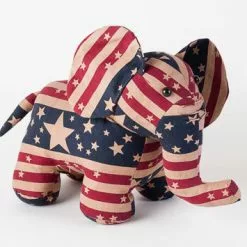 One Hundred 80 Degrees Stars & Stripes Elephant New!