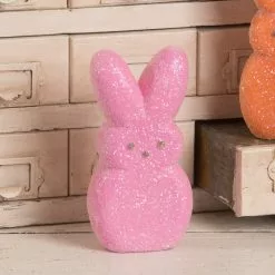 Bethany Lowe New! Peeps® Pink Bunny Figurine, 6"