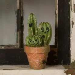 Bethany Lowe Potted Cacti O'Lantern