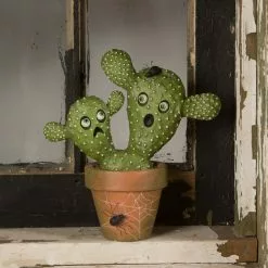 Bethany Lowe Potted Ghostly Cacti New!