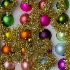 Cody Foster Rainbow & Gold Tinsel Garland
