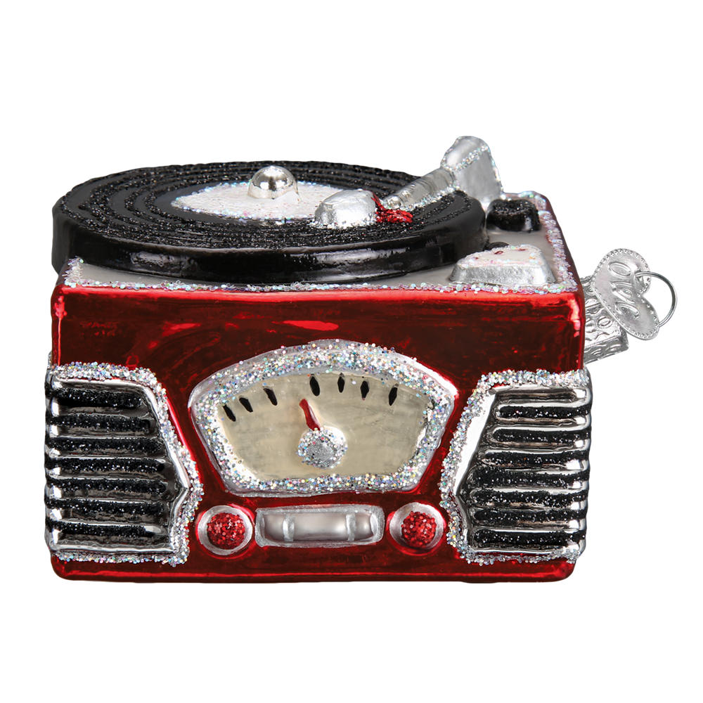 Old World Christmas Record Player Ornament 3 Old World Christmas Record Player Ornament