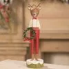 Bethany Lowe Reindeer Boy With Wreath New!