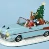 The Holiday Barn Reindeer In Retro Car Christmas Music Boxes