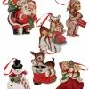 Bethany Lowe Retro Christmas Dummy Board Ornaments 1 Bethany Lowe Retro Christmas Dummy Board Ornaments