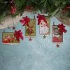 Bethany Lowe Retro Christmas Postcard Ornaments