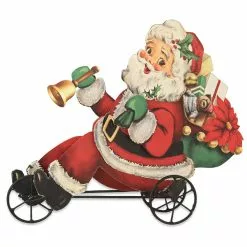 Bethany Lowe New! Retro Santa On Trike