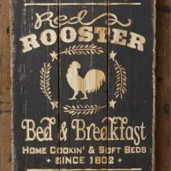 Audrey's Red Rooster Bed & Breakfast Sign, 30" 7 Audrey's Red Rooster Bed & Breakfast Sign, 30