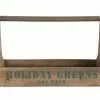 Creative Co-Op Rustic Wooden Christmas Totes