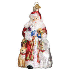 Old World Christmas Santa's Furry Friends Ornament