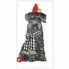 Mary Lake-Thompson Schnauzer With Cardinal Flour Sack Towel