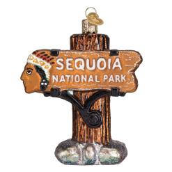 Sequoia National Park Ornament Glass Camping Ornaments Old World Christmas