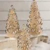 Bethany Lowe New! Silver & Gold Bottle Brush Trees
