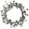 Creative Co-Op Silver Glittered Star Wreath