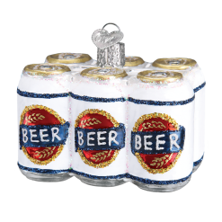 Old World Christmas Six Pack Of Beer Ornament