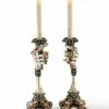New! Katherine's Collection Skeleton Hand Candlestick Holders