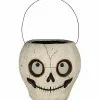Bethany Lowe Skull Bucket, Paper Mache 2 Bethany Lowe Skull Bucket, Paper Mache